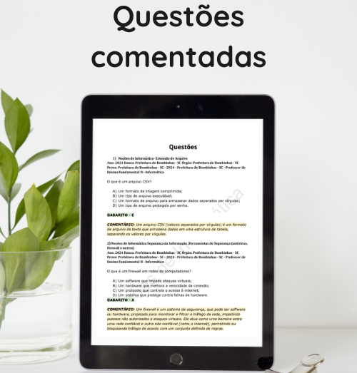 questoes de concurso para informatica comentadas